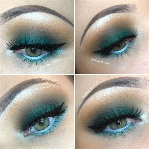 teal eyeshadow